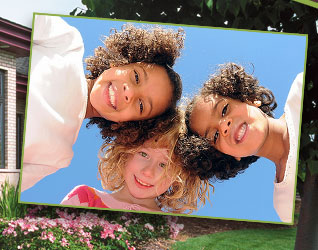 stock photo of 3 girls